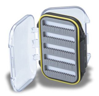 FLY BOXES 2 PACK WATERPROOF CLEAR, SIZE Small 170 Fly Slots  4.2 x 