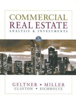 Commercial Real Estate Analysis and Investments by Jim Clayton, Piet 
