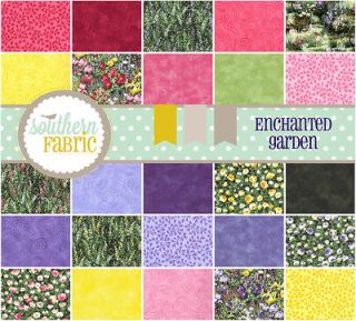 Enchanted Garden Jelly Roll 32630JR MODA 40   2.5x 44 Quilt Fabric 