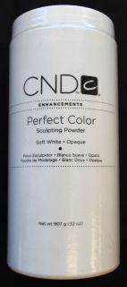 CND Perfect Color Acrylic Powder   Soft White Opaque 32 oz. nails 