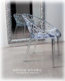 ACRYLIC GHOST CHAIR NYLON CARBONATE CLEAR OR COLOURED.