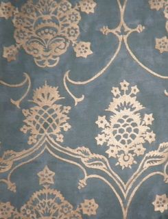 FORTUNY FABRIC Veronese blue and gold new long staple cotton