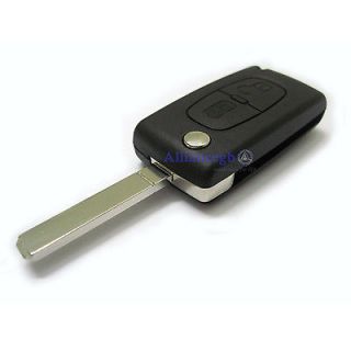 Flip Remote Key Case Shell for CITROEN C2 C3 C4 C5 C6 C8 2 BUTTONs 