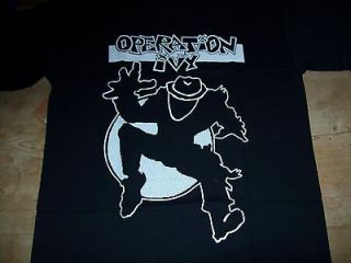 OPERATION IVY Logo T Shirt Size XL Ska Punk Rancid Common Rider Green 