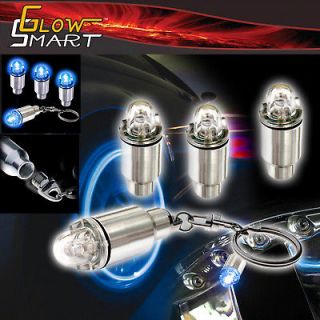 4PC 2blue+2red Flash Bike Bicycle Wheel Valve Tire Tyre 7 LED Letter 