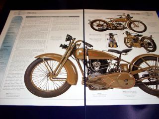 Harley Davidson 1926 Models JD Twin, A Single, and B Single motorcycle 