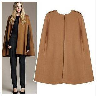 camel cape coat in Coats & Jackets