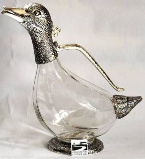 Duck Design Glass Wine Decanter Gift Boxed
