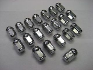   Chrome Acorn Wheel Lug Nuts 3/4 Hex Ford Mustang GT GT500 Shelby Cobra