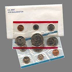 1978 P and D United States Mint Uncirculated Coin Set