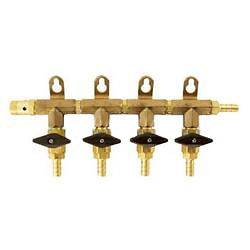 way Co2 Gas distribution manifold w/ Check Valves