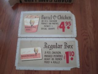 Vintage KFC Signs Colonel Sanders Kentuc​ky Fried Chicken Rare