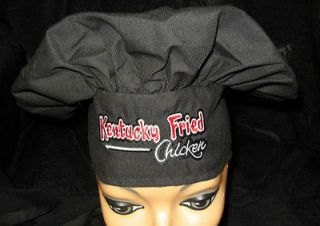 New KFC Kentucky Fried Chicken Chef Designs Black Chef Hat Uniform 