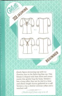 Jasmine blouse pattern (C1018)   Colette patterns