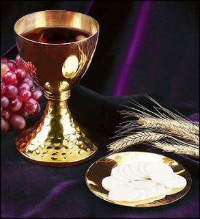 GOLD PLATED CATHOLIC CHALICE and PATEN set for PRIEST for CATHOLIC 