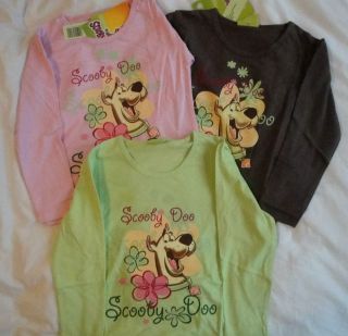 Girls Scooby Doo Long Sleeve T shirt Top Jumper NEW