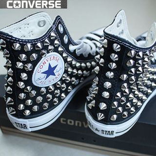 Genuine CONVERSE All star with studs Sneakers Sheos Black