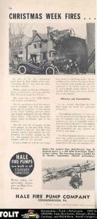 1914 1949 Hale Fire Pump Ad Wayne Penn Opera House