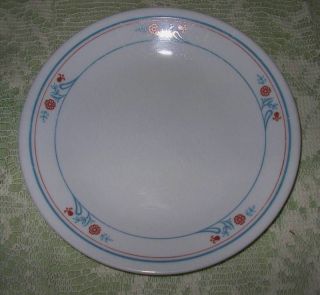 Corning Corelle Prinston Bread Plate Red/Blue Floral