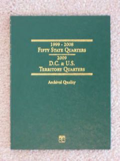 50 STATES and DC & US TERRITORY QUARTER BOOK HOLDER