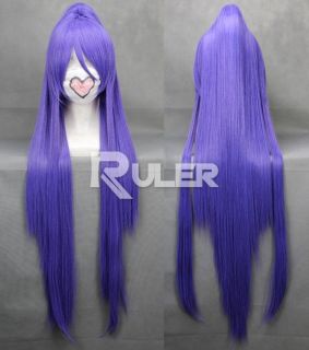   gintama Gakupo Purple Anime Cosplay wig+1Clip On Ponytail COS 049A