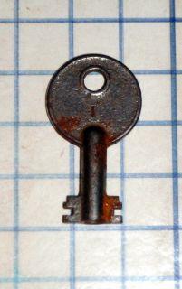   Vtg Old No 1 Skeleton Key Padlock Cabinet Eagle Corbin Miller Lock Co