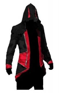 Assassins Creed III Conner Kenway Casual Black Jacket Cosplay Costume 