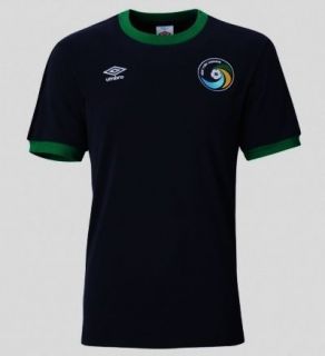 Mens soccer shirt NY Cosmos 61041U ringer T white blue UMBRO $45 M L 