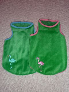 RUFF RUFF COUTURE Green Flamingo t shirt size S/M/L