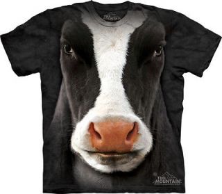 New Cow Face 100% Cotton Tee Shirt T Shirt The Mountain Brand Animal