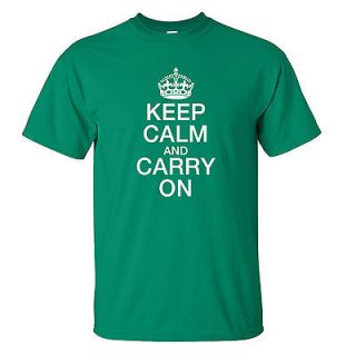 KEEP CALM AND CARRY ON T SHIRT WWII POSTER sizes S M L XL 2XL 3XL 4XL 