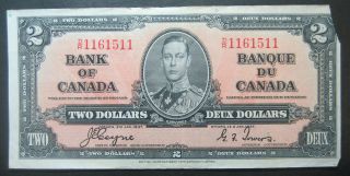   Canada Two (Deux) Dollar Note D/R prefix Coyne/Towers Signatures