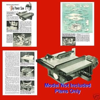 HOBBY & CRAFT TABLE SAW INSTRUCTIONS & PLANS
