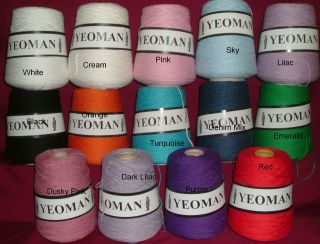 Yeoman Pure Matt Cotton Yarn DK Hand & Knitting Machine 450g Choice of 