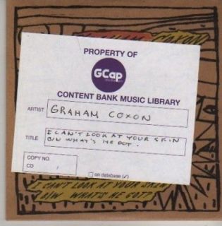 AZ595) Graham Coxon, I Cant Look At Your Skin   DJ CD