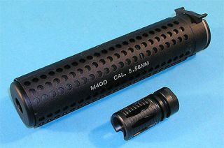Airsoft AEG GBB KAC Knights M4 QD Silencer 14mm  Anti Clockwise 