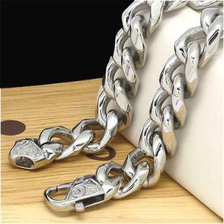 Stainless Steel CURB CHAIN Necklace 23.5 200g 14mm NEW