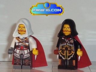Custom LEGO assassins creed II Ezio White and Black #035C