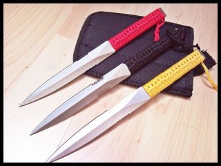 Newly listed Set of 3 7.5 Tactical combat Throwing elite Knives with 