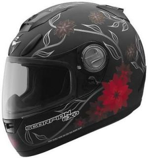 NEW Scorpion EXO 700 Motorcycle Helmet Black Dahlia M L