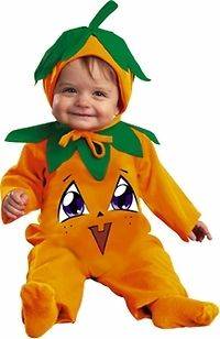 Pumpkin Costume Infant Toddler Kids Baby Childs Halloween Orange 12 18 