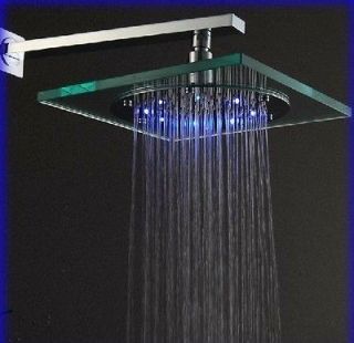 Synthetic Glass Square Rain Led Shower Head 890A