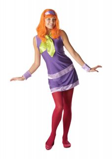 DAPHNE SCOOBY DOO COSTUME & WIG FANCY DRESS ALL SIZE LADIES OUTFIT 