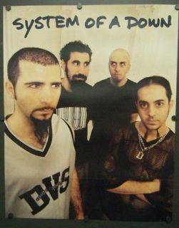 SYSTEM OF A DOWN DOUBLE SIDED PROMO POSTER 2002 STEAL THIS ALBUM 