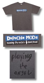New Depeche Mode Playing the Angel Tour Logo Charcoal Small T shirt