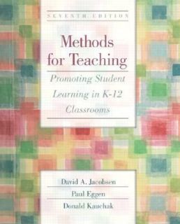   12 Classrooms by David A. Jacobsen, Paul Eggen and Donald P. Kauchak