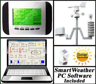 Dr. Tech Pro Wireless Weather Station w/ PC Software + Solar Powered 
