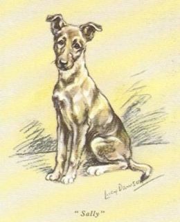 German Shepherd Puppy   MATTED Dog Print   Lucy Dawson