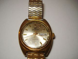   Automatic 7 jewel Mens watch with day/date for parts or repair