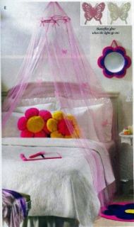 Childrens Butterfly Bed Canopy Net